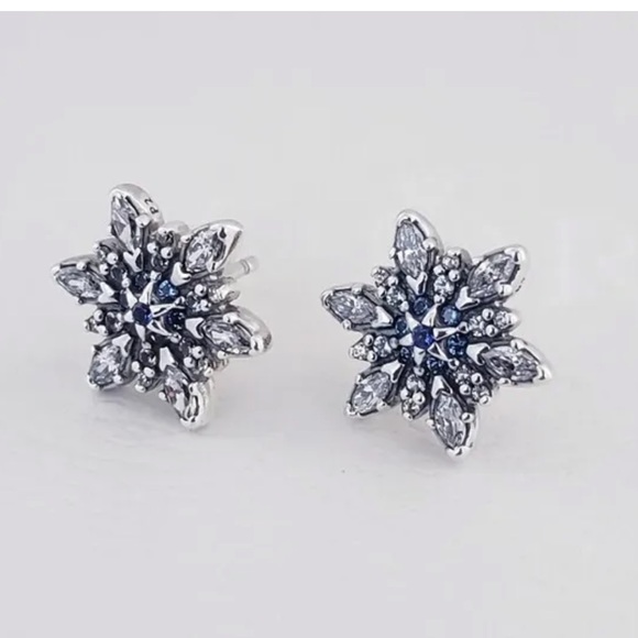 Pandora Jewelry - Pandora Snowflakes Earrings Authentic